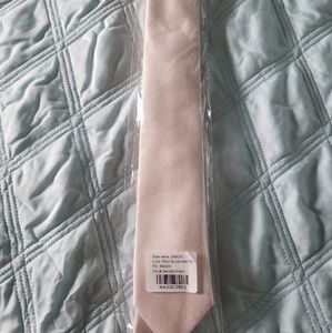 Blush pink mens tie